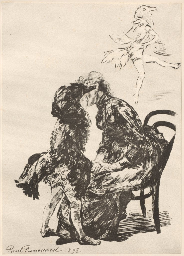 Detail of Avant Le Ballet, 1898 by Charles Paul Renouard