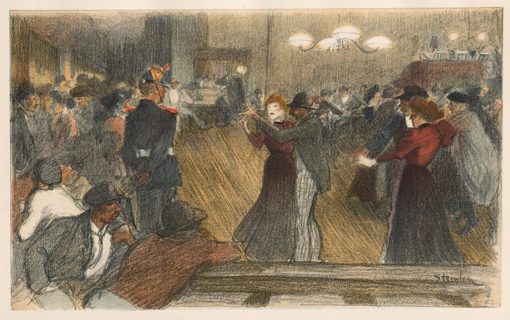 Detail of Bal de Barrière, 1898 by Théophile Alexandre Steinlen