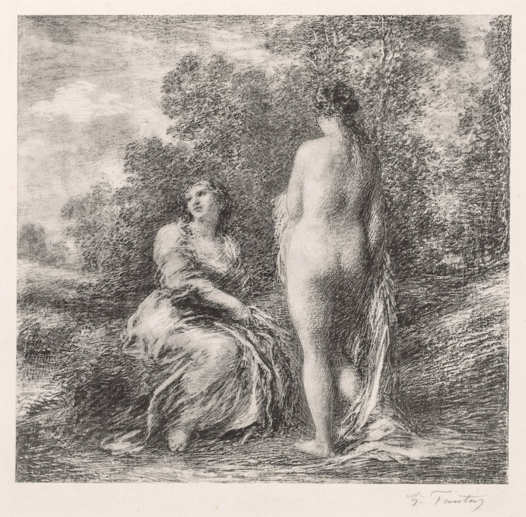 Detail of Bathers, 1881 by Henri Fantin-Latour