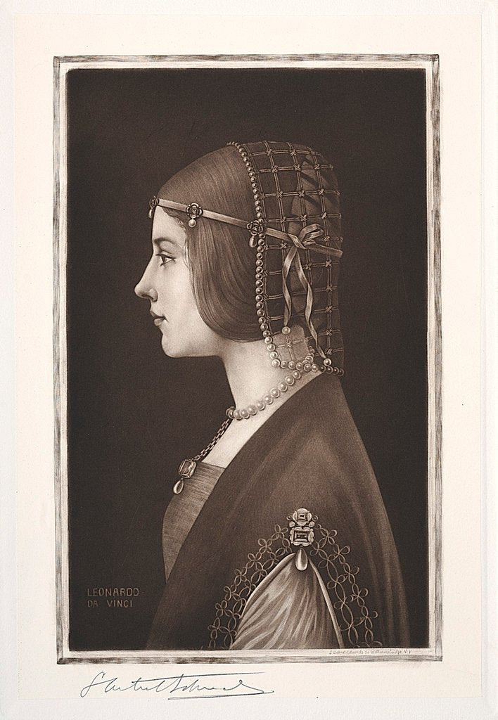 Detail of Beatrice DEste, 19th-20th century by Samuel Arlent-Edwards