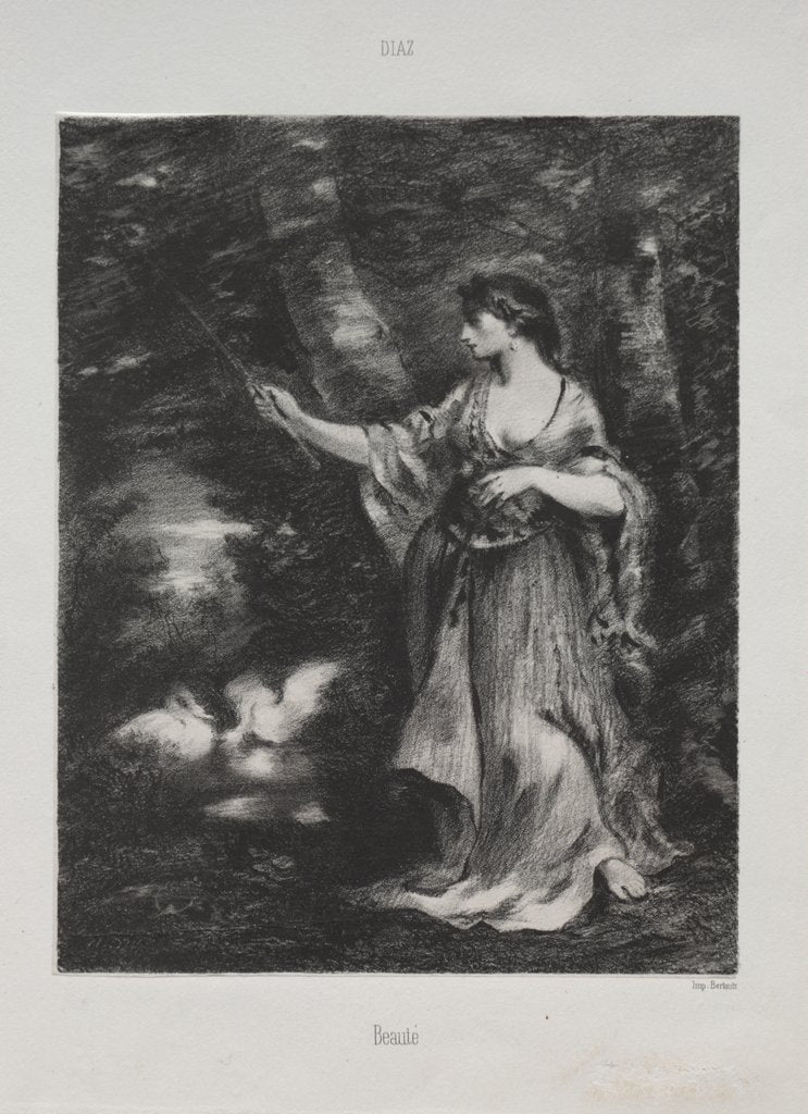 Detail of Beauté by Narcisse Diaz de la Peña