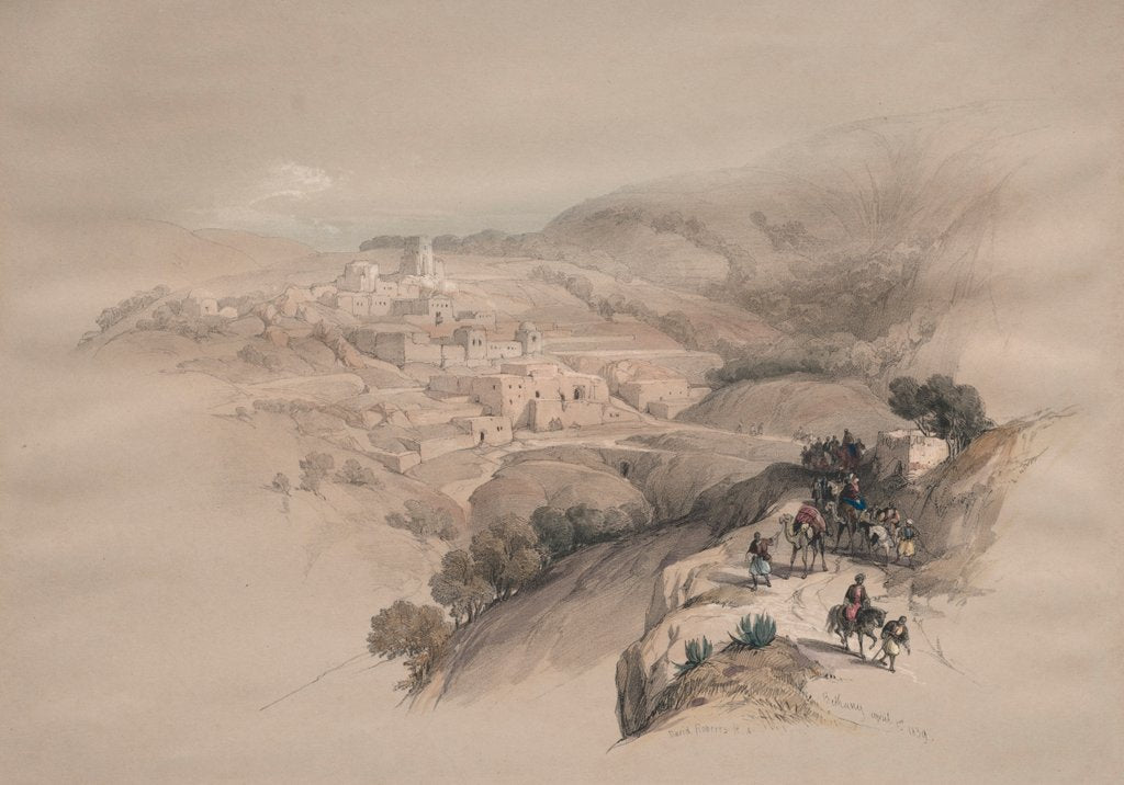 Detail of Bethany, 1839 by David Roberts