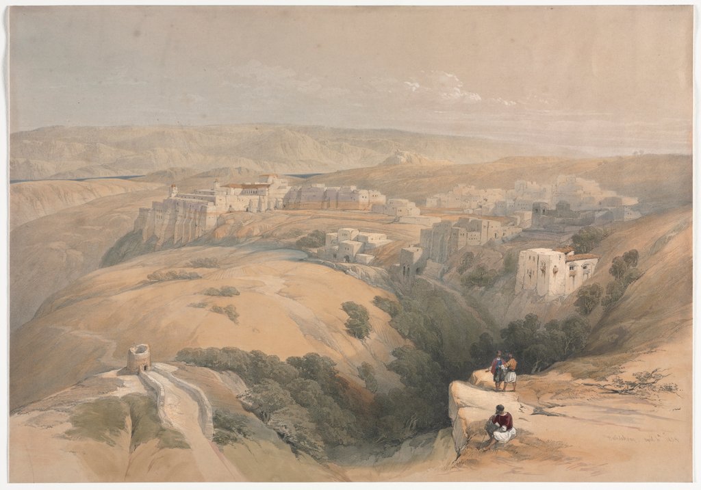 Detail of Bethlehem, 1839 by David Roberts