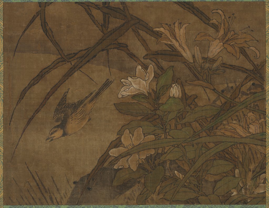Detail of Birds and Flowers, mid-1400s-early 1500s by Sessh? T?y? (attributed to)
