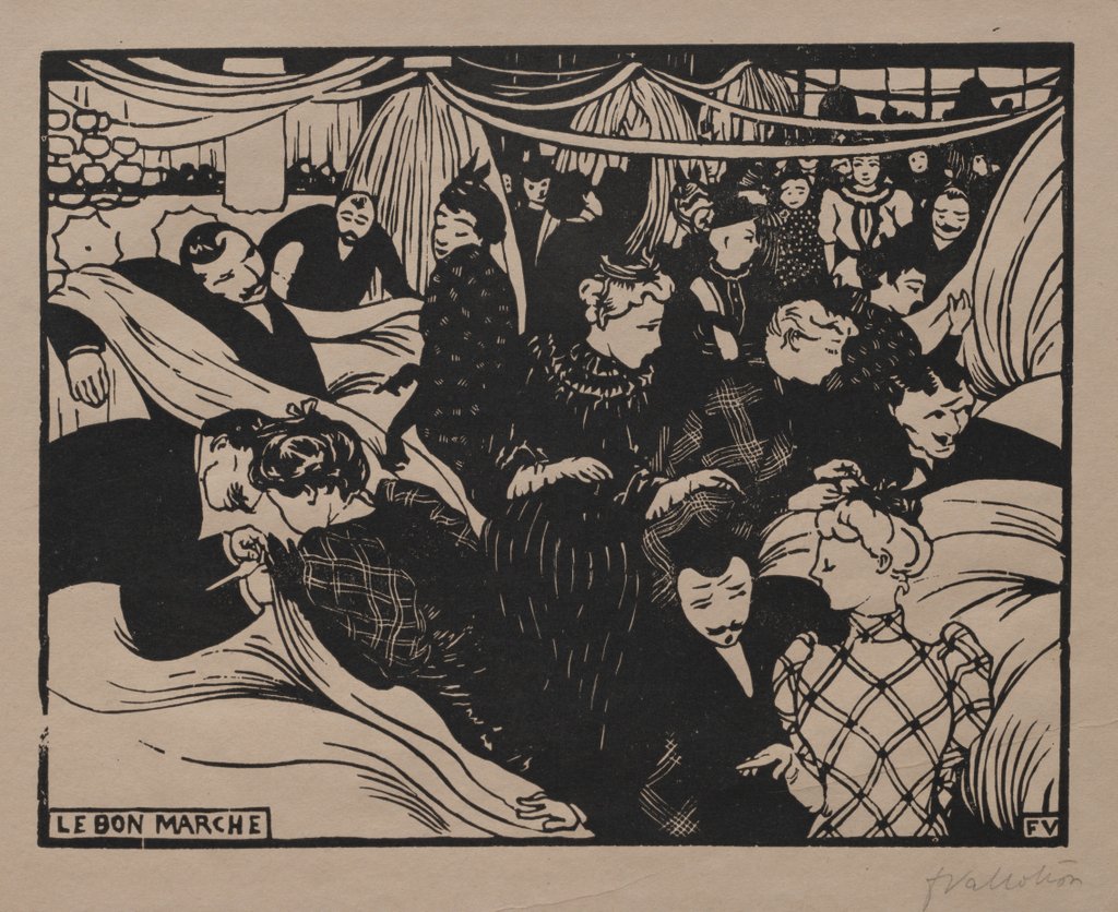 Detail of Bon Marché, 1893 by Félix Vallotton