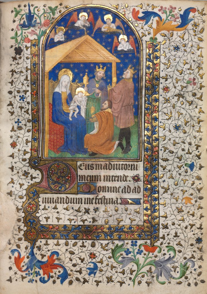 Detail of Book of Hours: Adoration of the Magi, c. 1420 by Boucicaut Master (follower of)