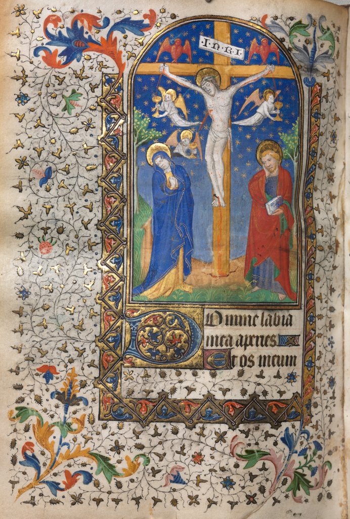 Detail of Book of Hours: Crucifixion, c. 1420 by Boucicaut Master (follower of)