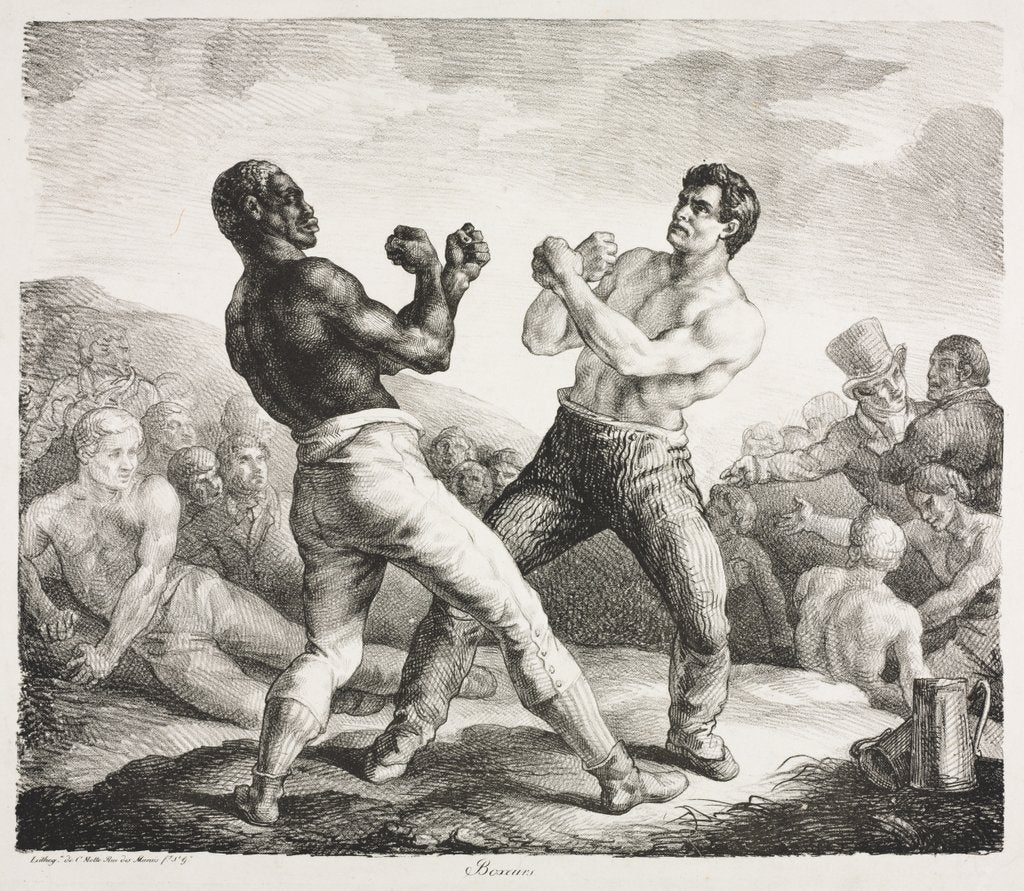 Detail of Boxers, 1818 by Théodore Géricault