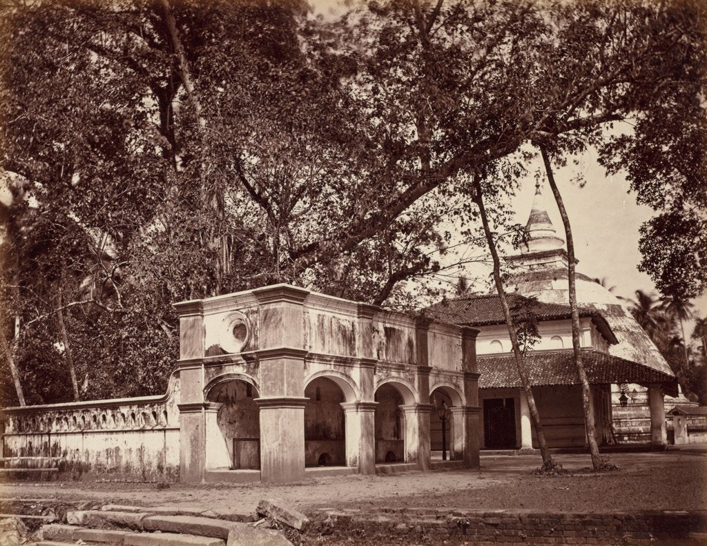 Detail of Buddhist Temple, Kalani, c. 1880 by Scowen & Co.