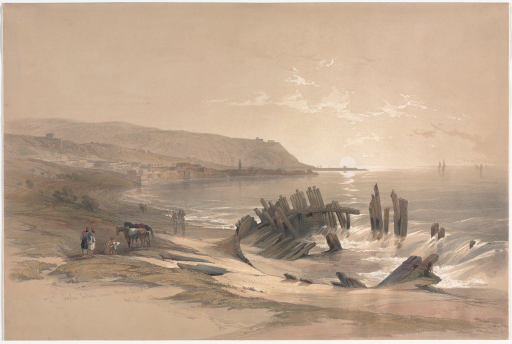 Detail of Caiaphas Looking Towards Mount Carmel, 1839 by David Roberts