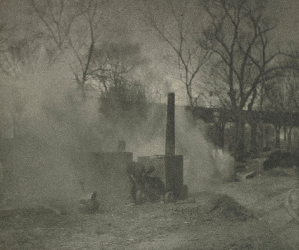 Detail of Camera Work: The Asphalt Paver; New York, 1892 by Alfred Stieglitz