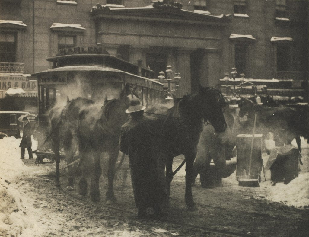 Detail of Camera Work: The Terminal, 1892 by Alfred Stieglitz
