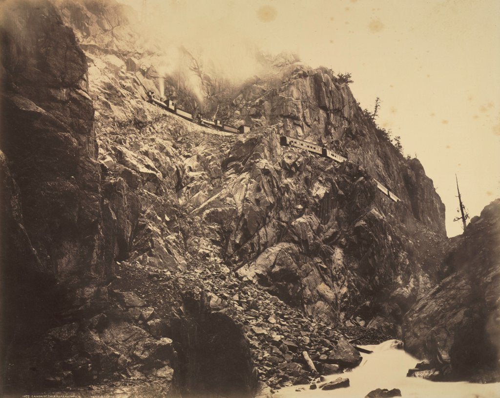 Detail of Cañon of the Rio las Animas, c. 1882-1886 by William Henry Jackson