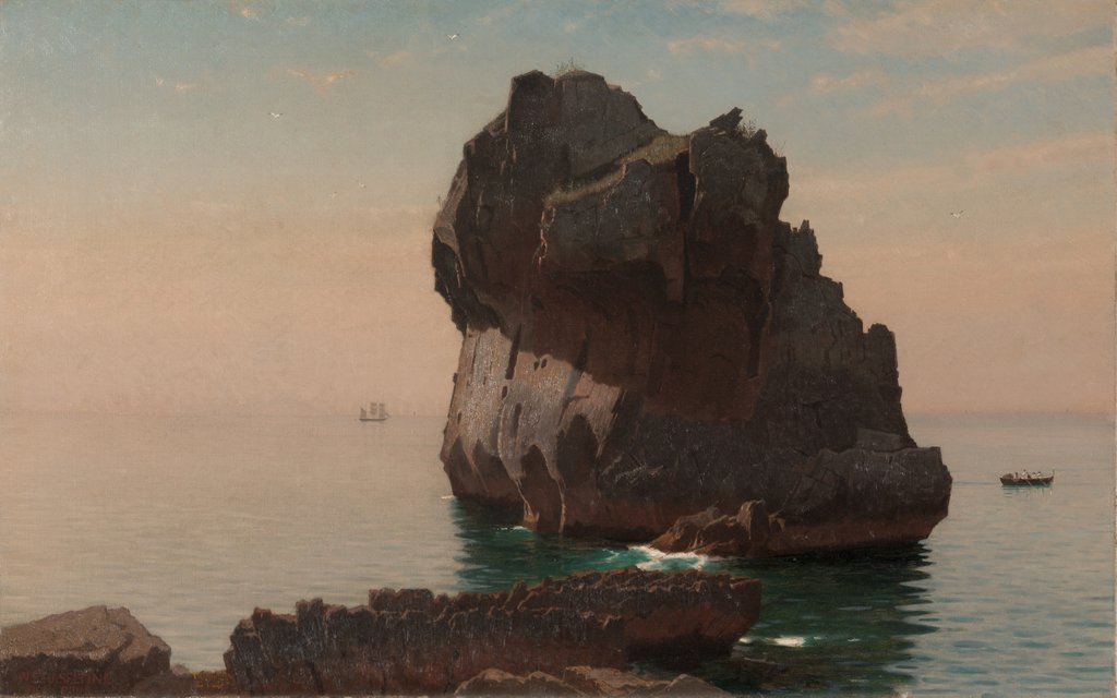Detail of Capri, 1869 by William Stanley Haseltine