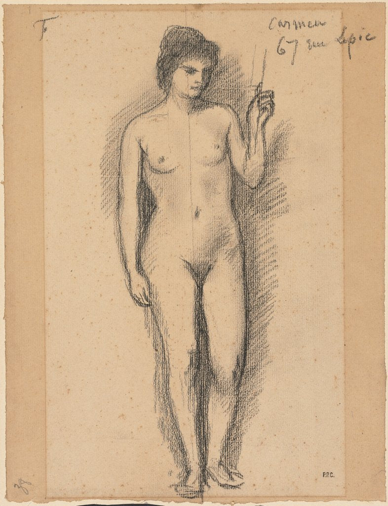 Detail of Carmen, last half 1800s by Pierre Puvis de Chavannes