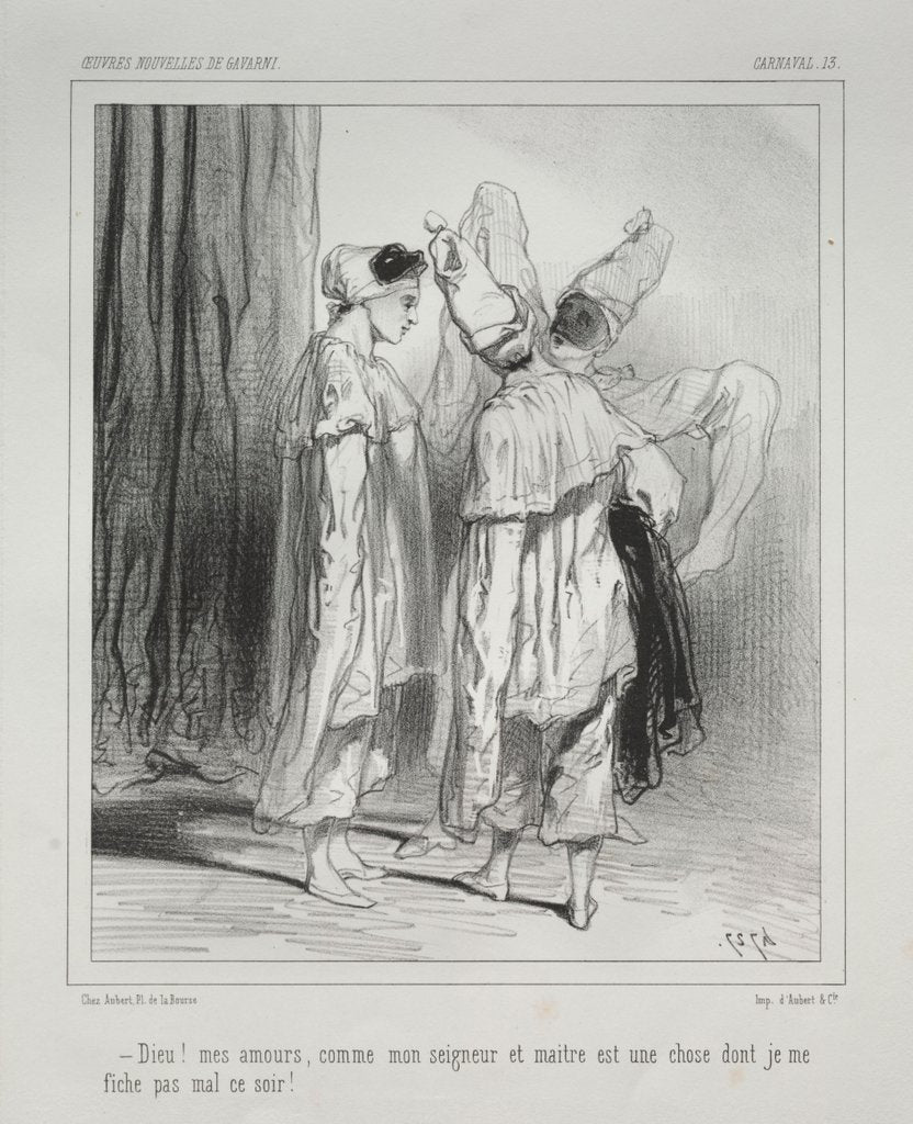 Detail of Carnaval by Paul Gavarni