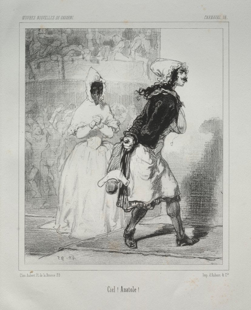 Detail of Carnaval by Paul Gavarni