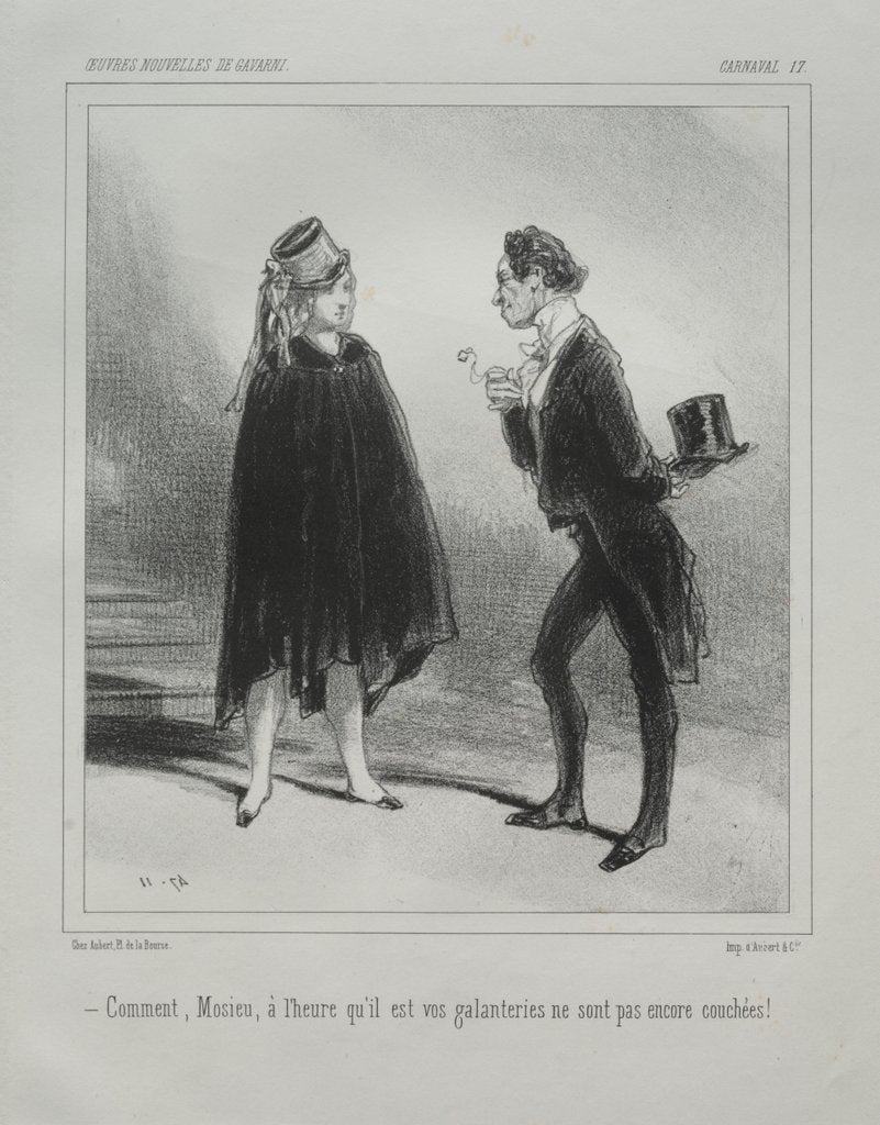 Detail of Carnaval by Paul Gavarni