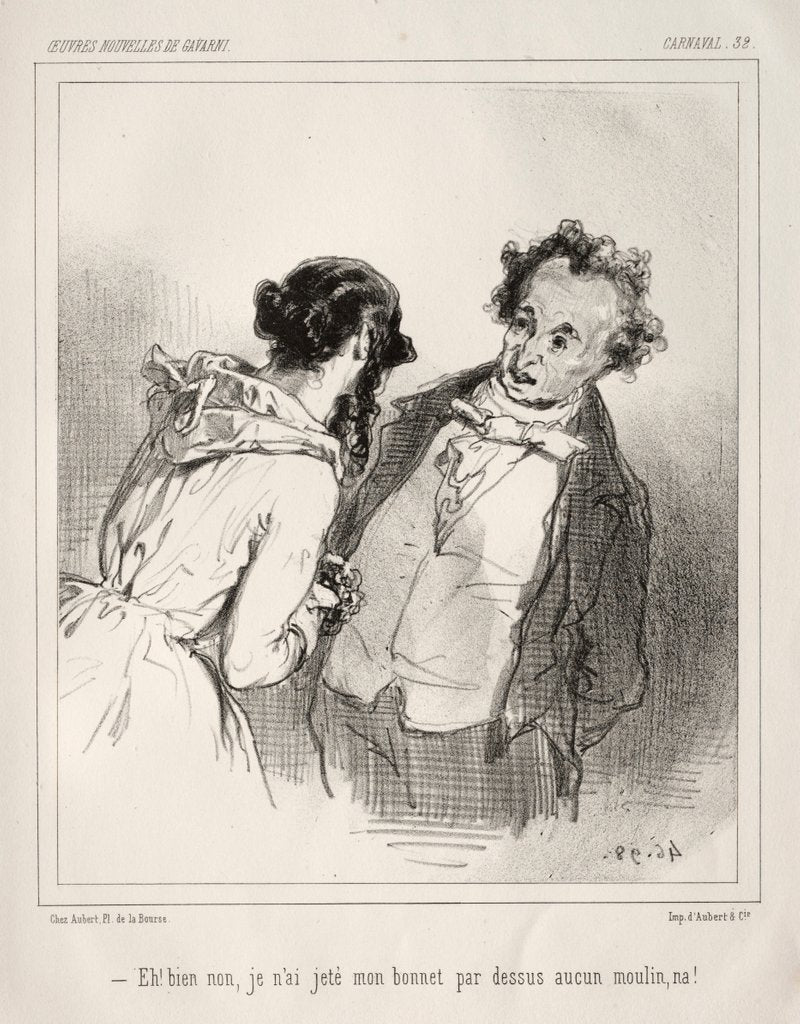 Detail of Carnaval by Paul Gavarni