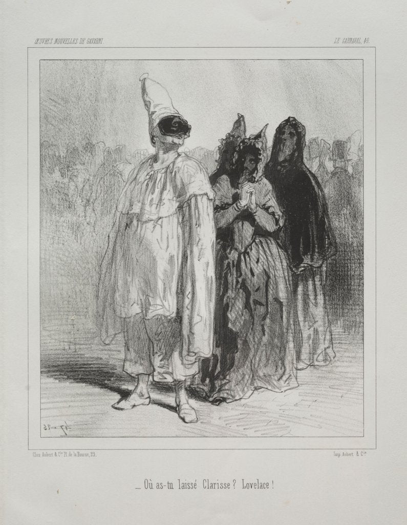 Detail of Carnaval by Paul Gavarni