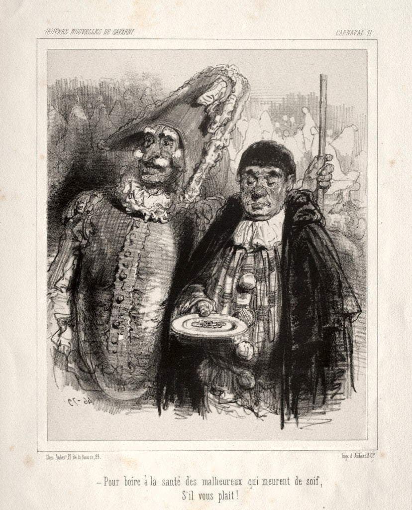 Detail of Carnaval by Paul Gavarni