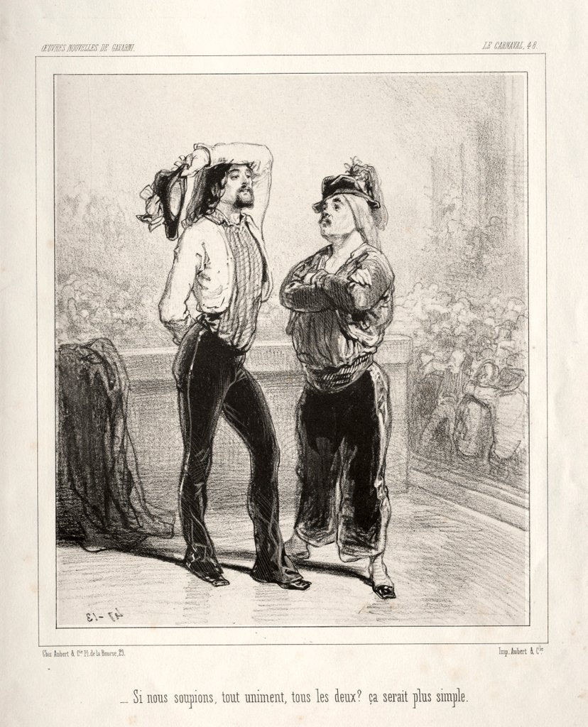 Detail of Carnaval by Paul Gavarni