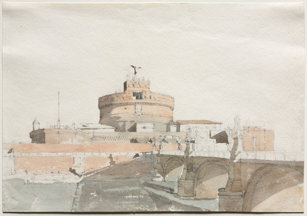 Detail of Castel Sant Angelo by Thomas Ender