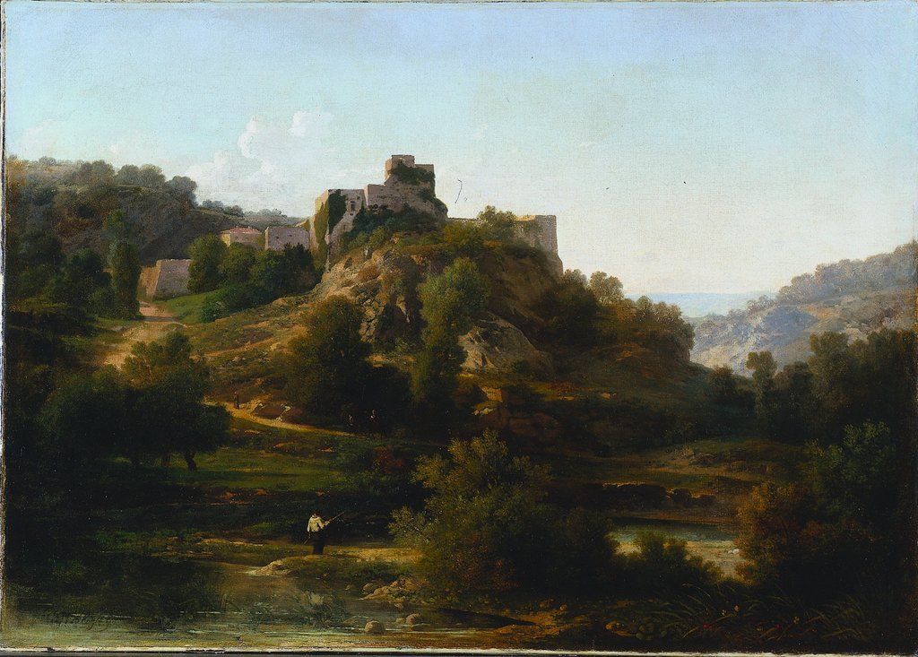 Detail of Châteauvieux-sur-Suran, 1848 by Antoine-Claude Ponthus-Cinier