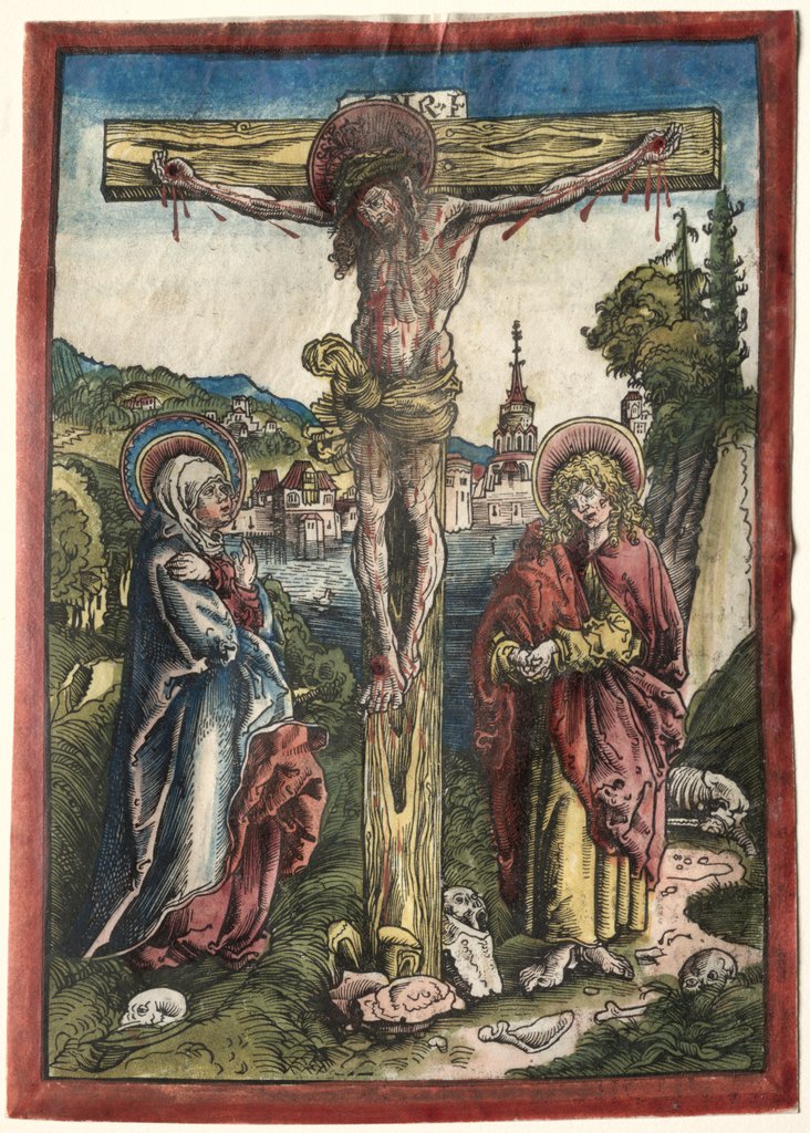 Detail of Christ on the Cross between the Virgin and Saint John, 1503 by Lucas Cranach