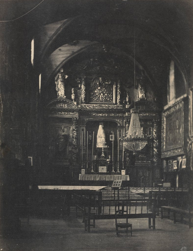 Detail of Church Interior, c. 1855 by Farnham Maxwell Lyte