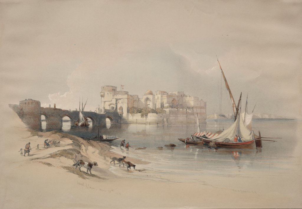 Detail of Citadel of Sidon, 1839 by David Roberts