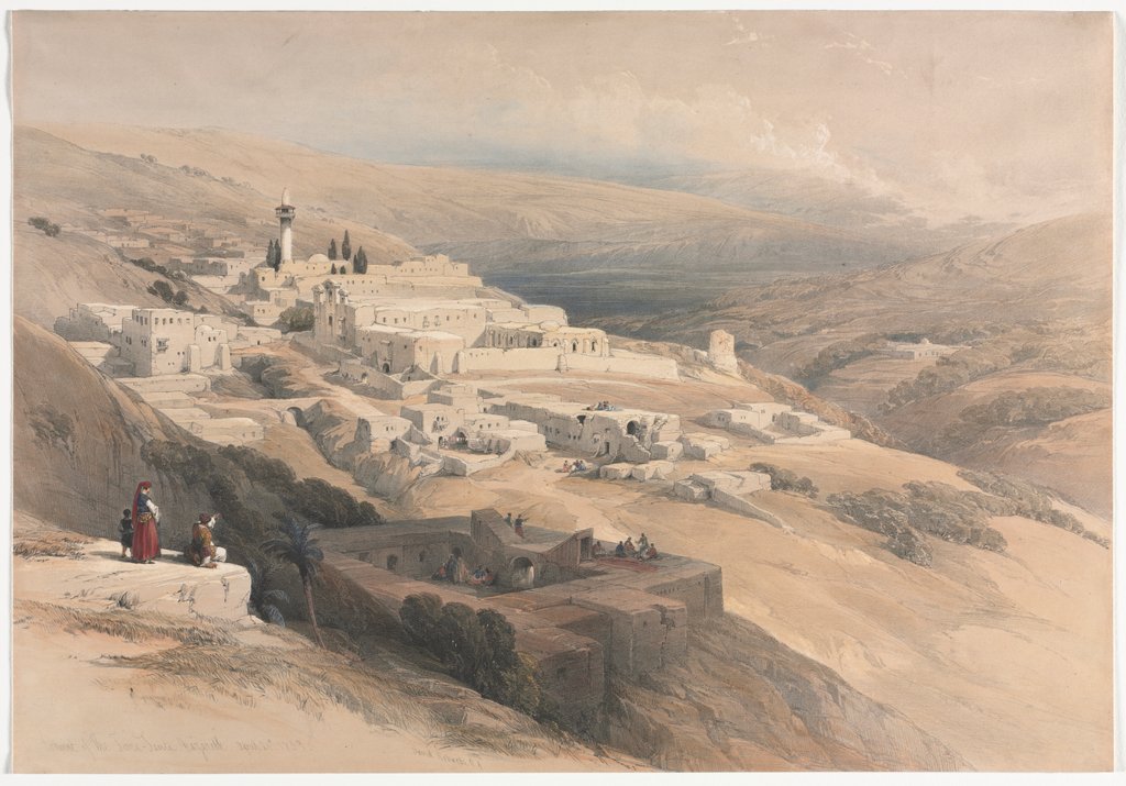 Detail of Convent of the Terra-Santa, Nazareth, 1839 by David Roberts