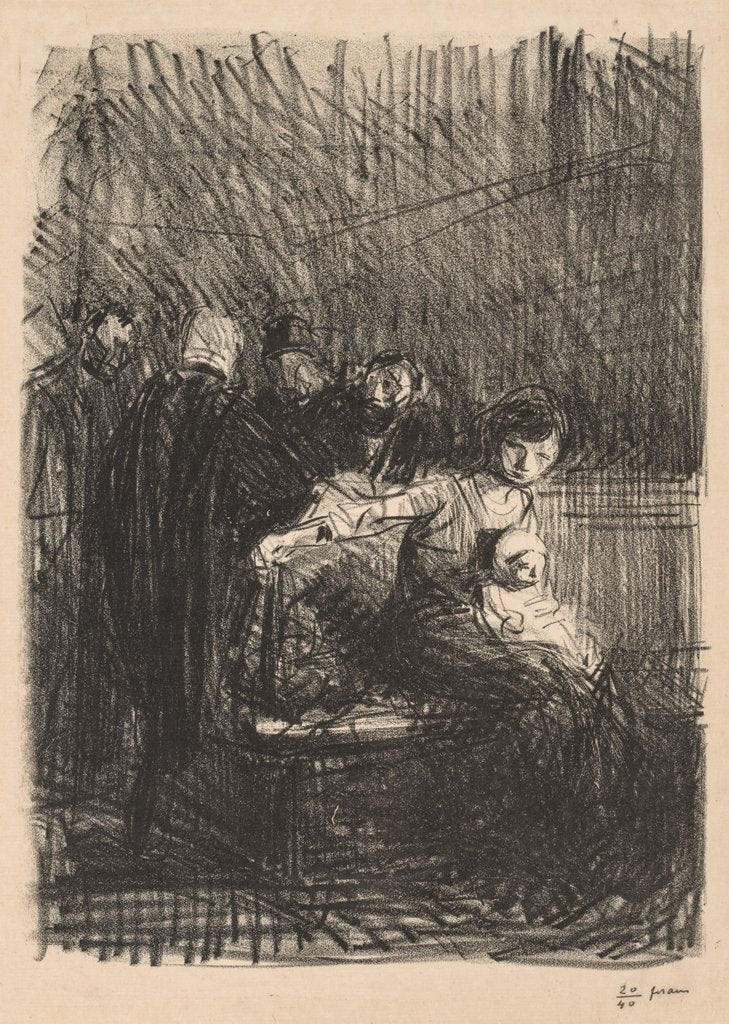 Detail of Court Recess by Jean Louis Forain