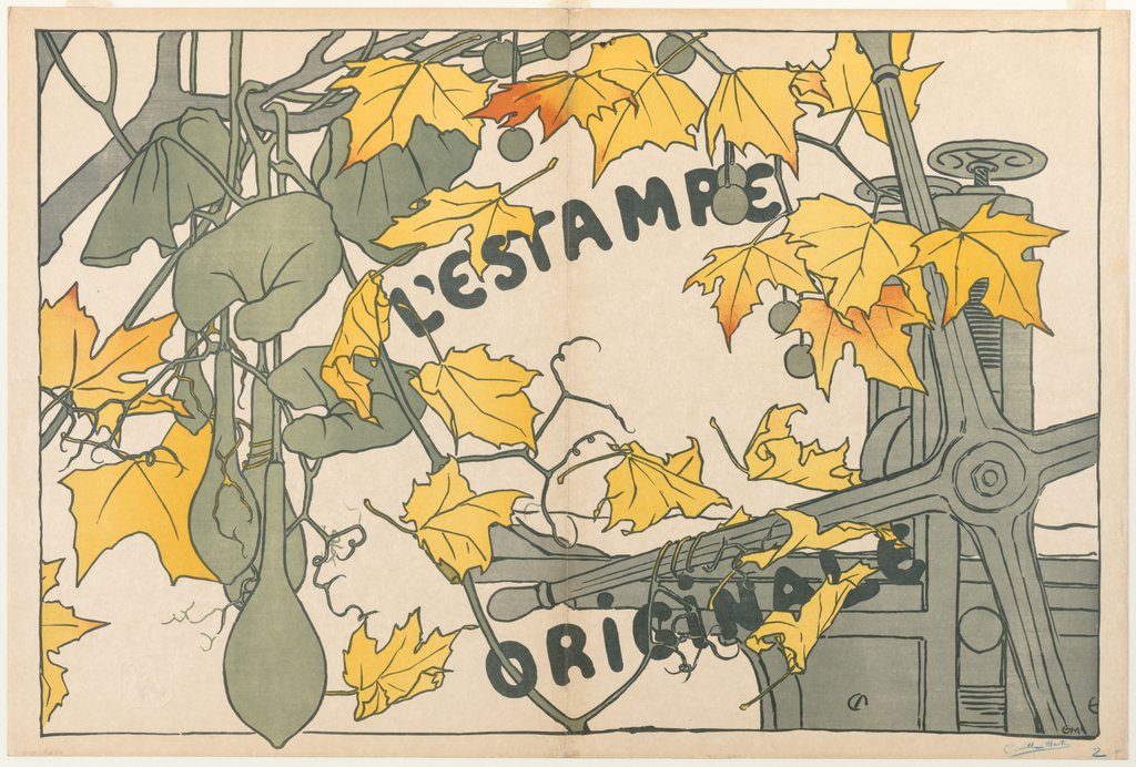 Detail of Cover for LEstampe Originale, 1894 by Camille Martin
