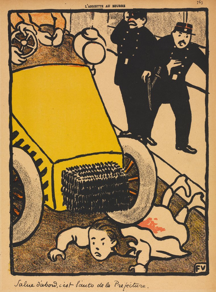Detail of Crimes and Punishments VI, 763: Salute First, 1871 by Félix Vallotton