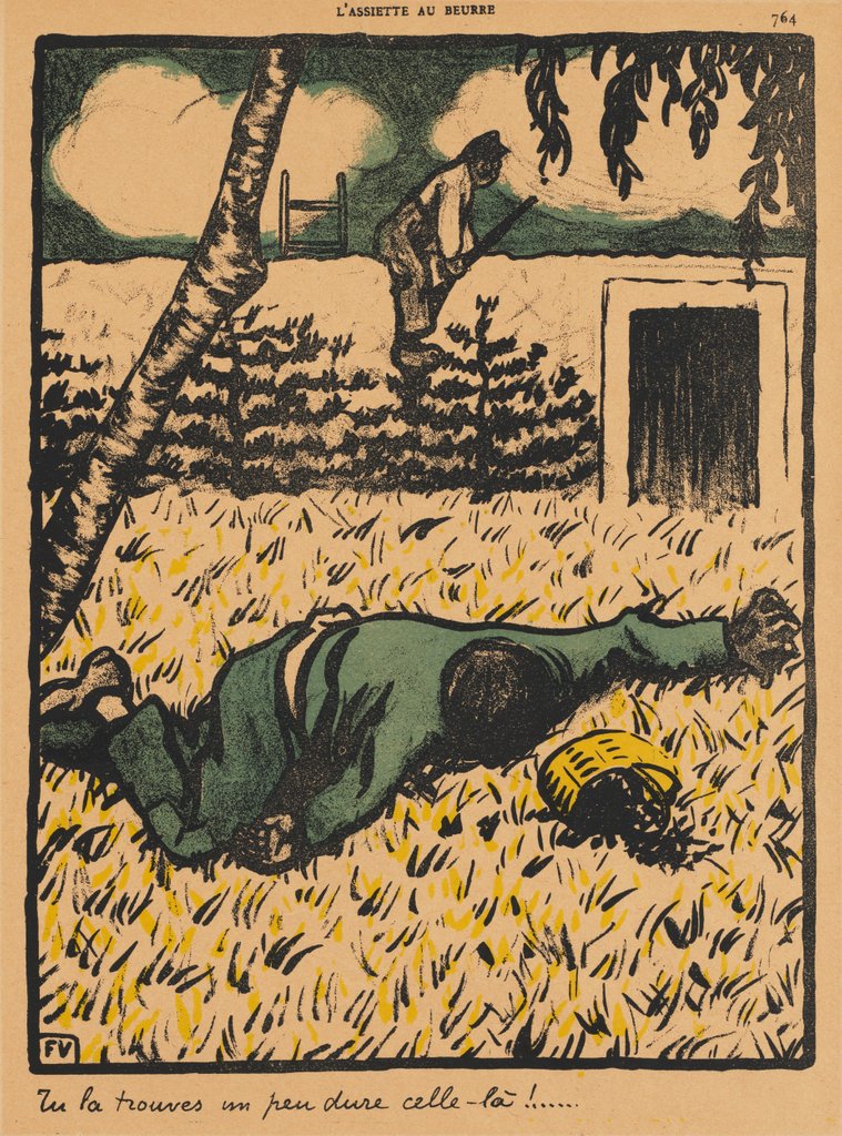Detail of Crimes and Punishments VII, 764: Youll find that's rather a hard one !, 1901 by Félix Vallotton