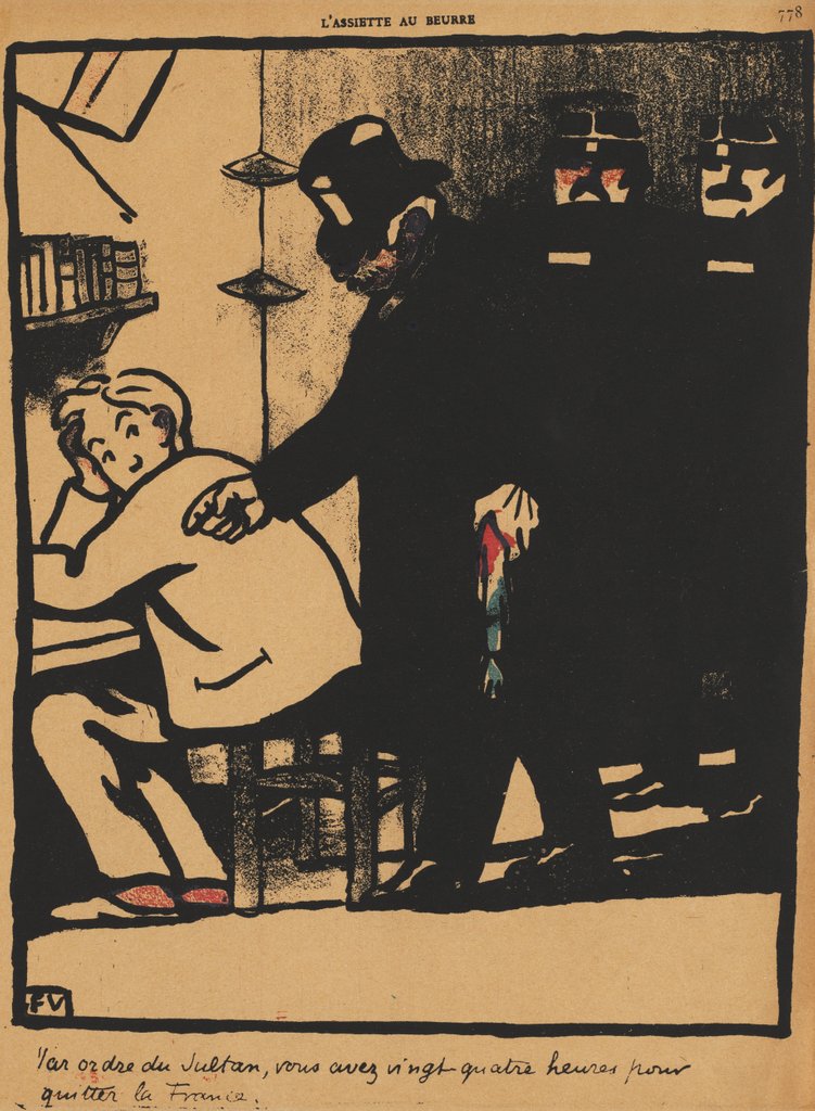 Detail of Crimes and Punishments XXI, 778: By order of the Sultan, 1869 by Félix Vallotton