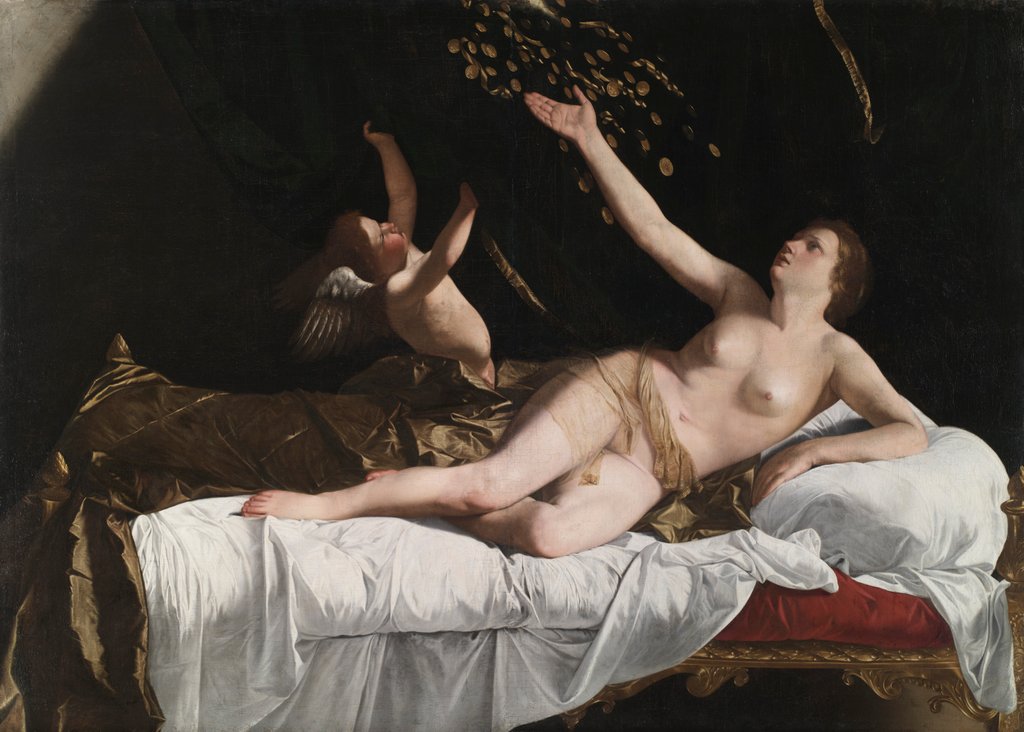 Detail of Danaë, c. 1623 by Orazio Gentileschi