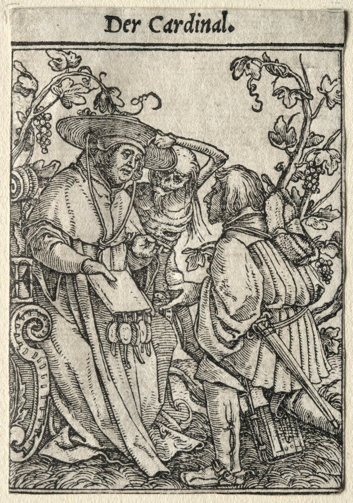 Detail of Dance of Death: The Cardinal by Hans Holbein