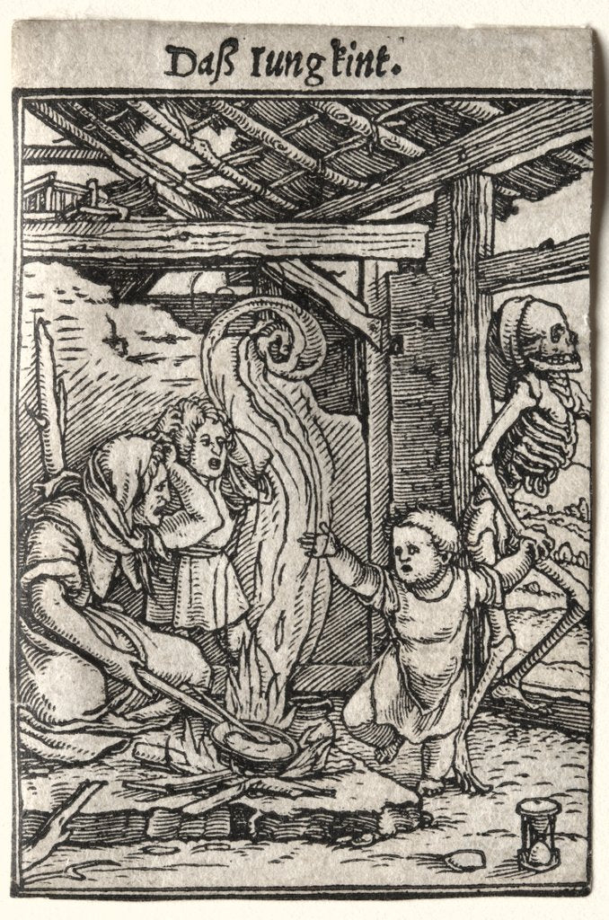 Detail of Dance of Death: The Child, c. 1526 by Hans Holbein