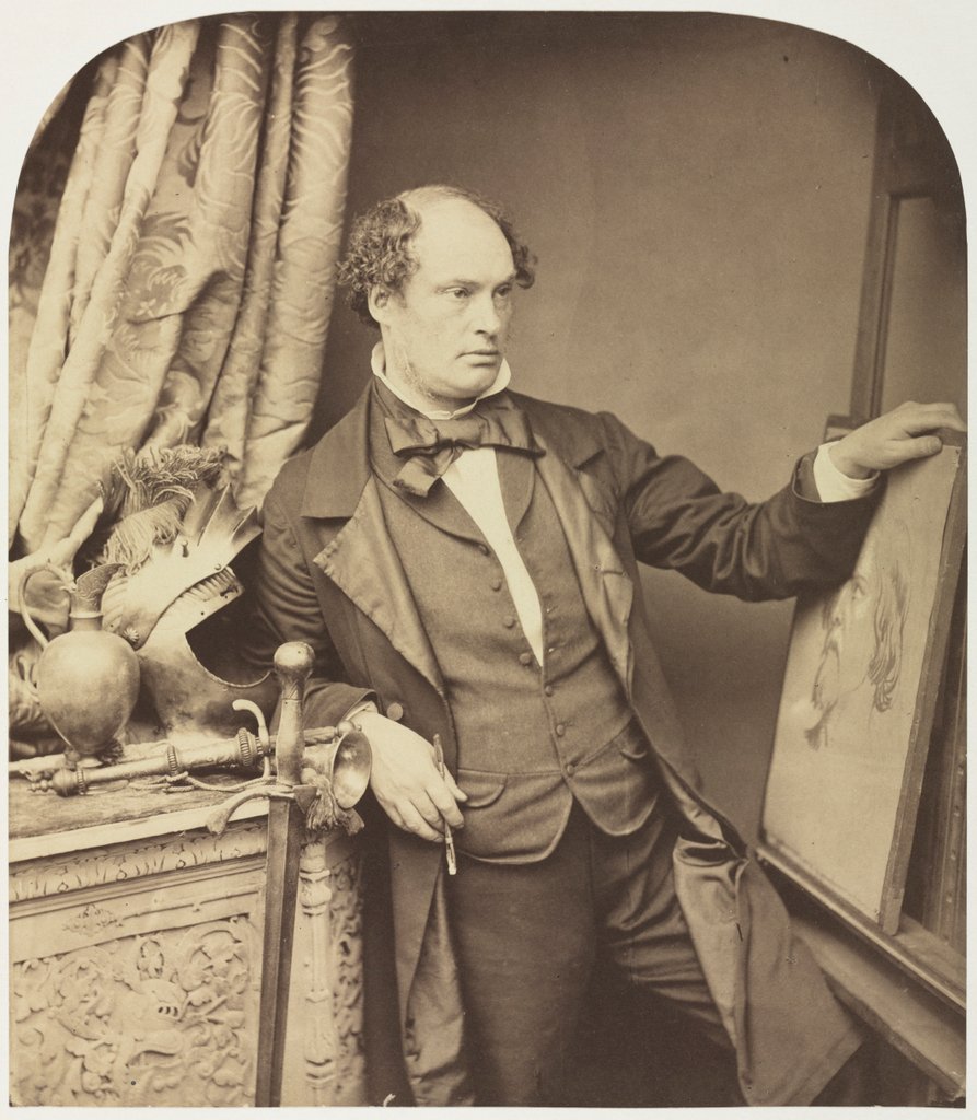 Detail of Daniel Maclise, 1857 by William Lake Price