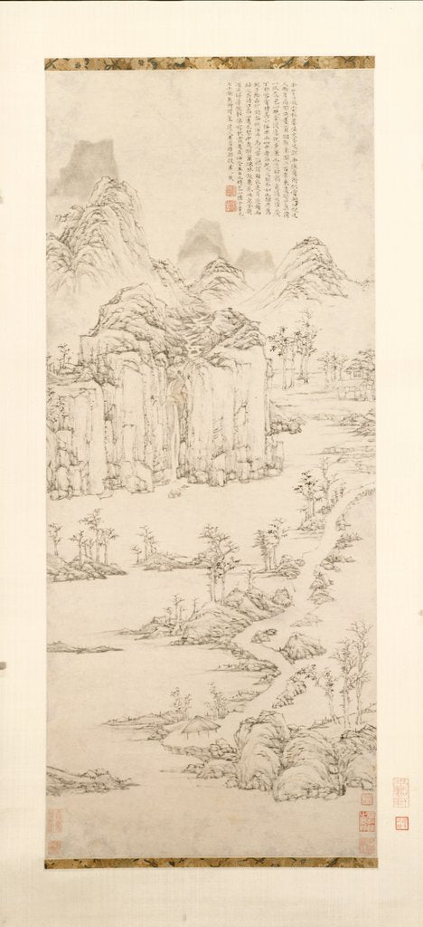 Detail of Daoist Retreat in Mountain and Stream, 1567 by Lu Zhi