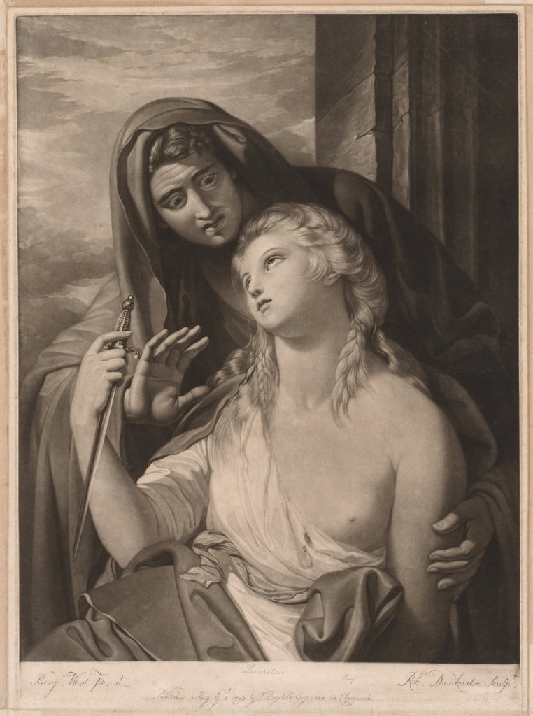 Detail of Death of Lucretia, 1770 by Robert Dunkarton