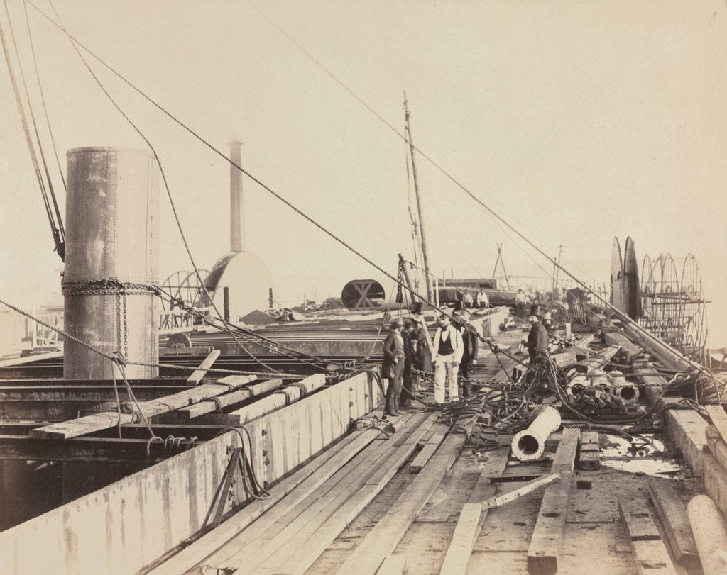 Detail of Deck Scene of the Great Eastern, 1857 by Robert Howlett