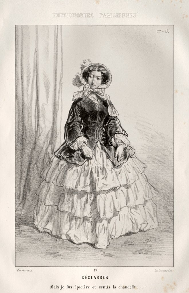 Detail of Déclassés by Paul Gavarni