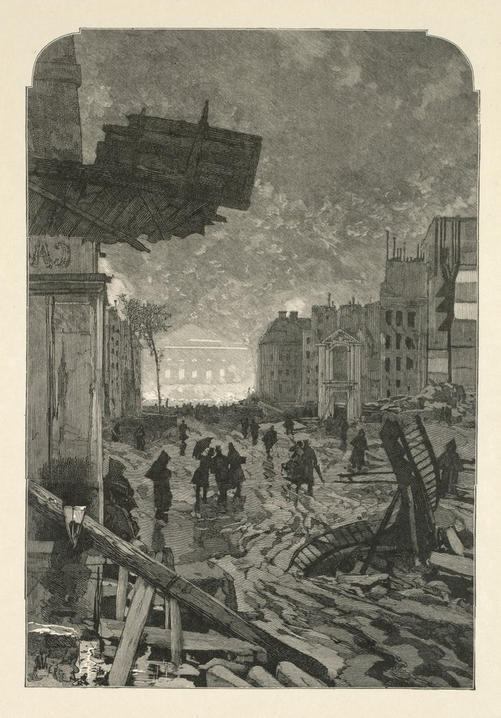 Detail of Demolition, 1869 by Daniel Urrabieta Vierge