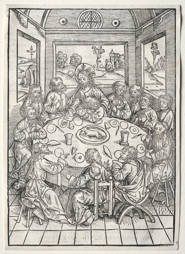 Detail of Der Schatzbehalter: The Last Supper, 1491 by Michael Wolgemut