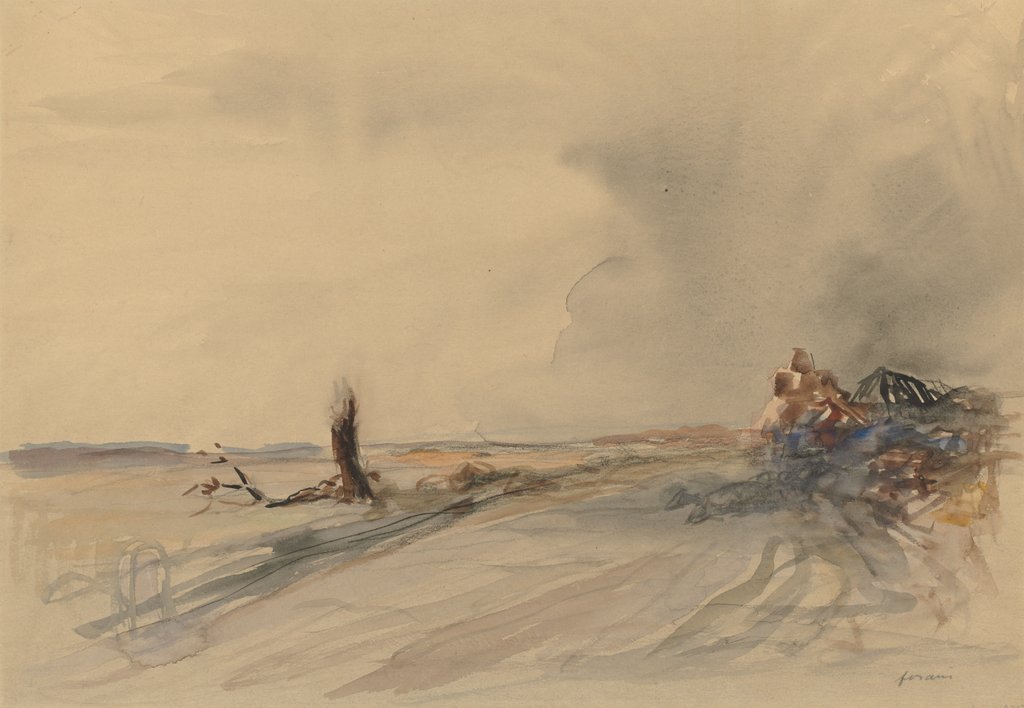 Detail of Devastated Land, c. 1919 by Jean Louis Forain