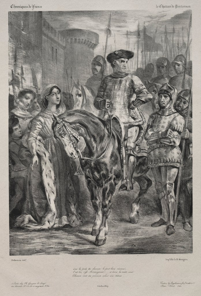 Detail of Duguesclin, 1829 by Eugène Delacroix