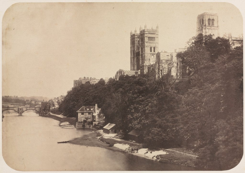 Detail of Durham Cathedral, 1858 by Unidentified Photographer